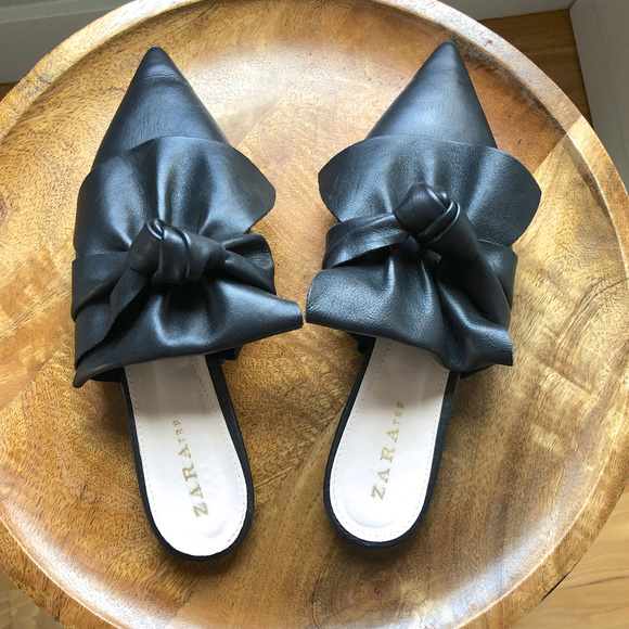 knotted mules flat